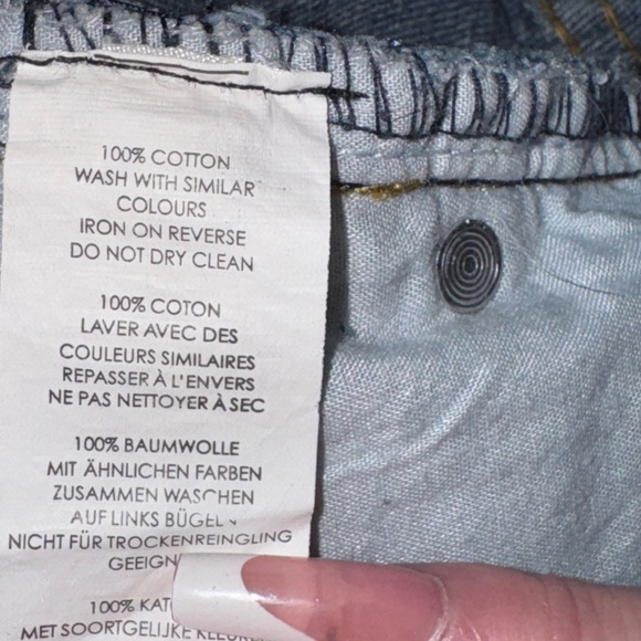 Nasty Gal Collection Wash Me Work Denim Mini Skirt light wash size 10 - Picture 7 of 12